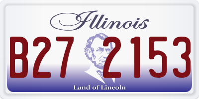 IL license plate B272153