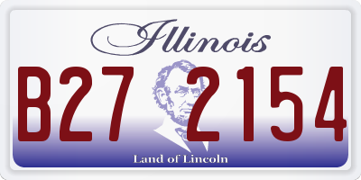 IL license plate B272154