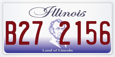 IL license plate B272156