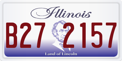 IL license plate B272157