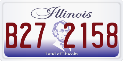 IL license plate B272158