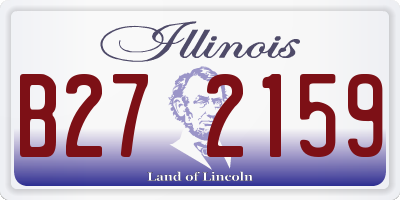 IL license plate B272159