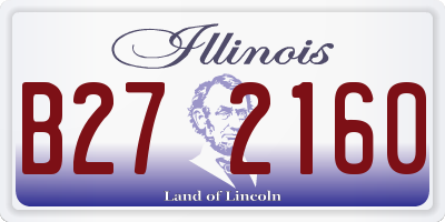 IL license plate B272160