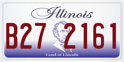 IL license plate B272161