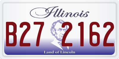 IL license plate B272162