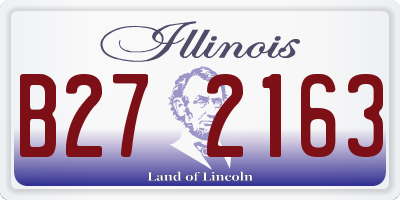 IL license plate B272163