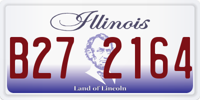 IL license plate B272164