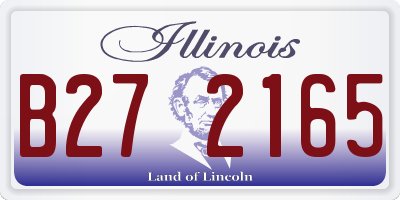 IL license plate B272165