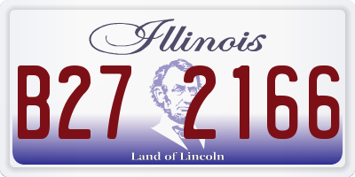 IL license plate B272166
