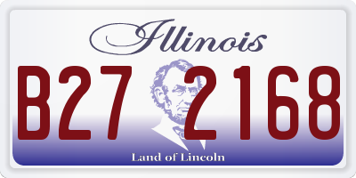 IL license plate B272168