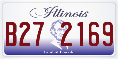 IL license plate B272169