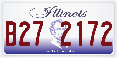IL license plate B272172