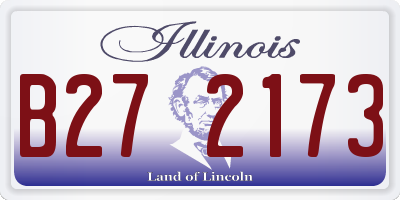 IL license plate B272173