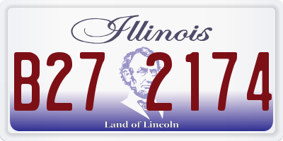 IL license plate B272174