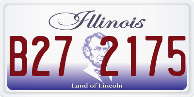 IL license plate B272175