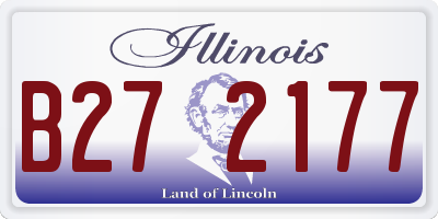 IL license plate B272177