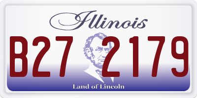 IL license plate B272179