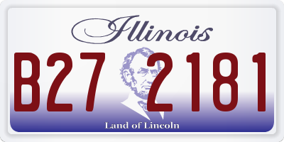 IL license plate B272181