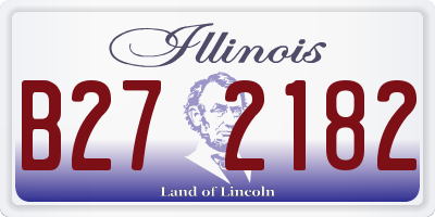 IL license plate B272182