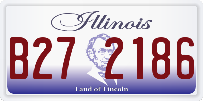 IL license plate B272186