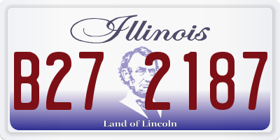 IL license plate B272187