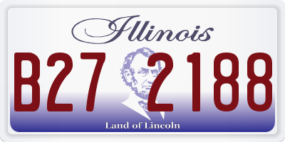 IL license plate B272188