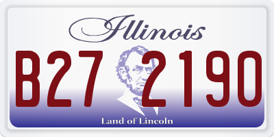 IL license plate B272190