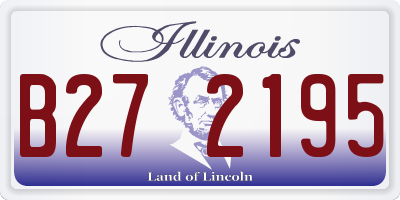 IL license plate B272195