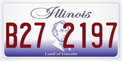 IL license plate B272197