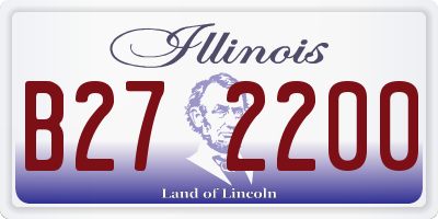 IL license plate B272200