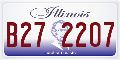 IL license plate B272207