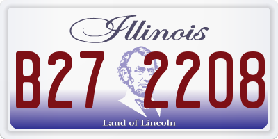 IL license plate B272208