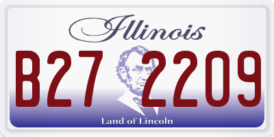 IL license plate B272209