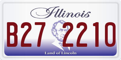 IL license plate B272210
