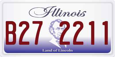 IL license plate B272211