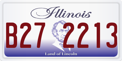 IL license plate B272213