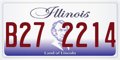 IL license plate B272214