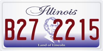 IL license plate B272215