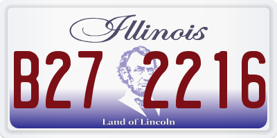 IL license plate B272216