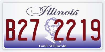 IL license plate B272219