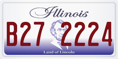 IL license plate B272224