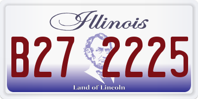 IL license plate B272225