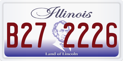 IL license plate B272226