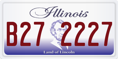 IL license plate B272227