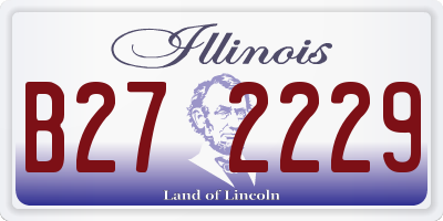 IL license plate B272229