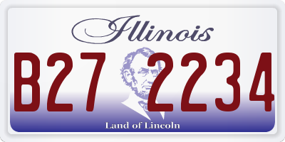 IL license plate B272234