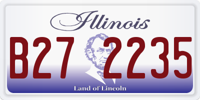 IL license plate B272235
