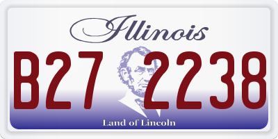 IL license plate B272238