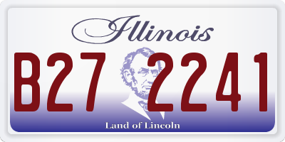 IL license plate B272241