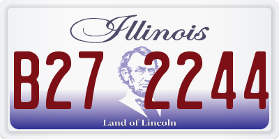 IL license plate B272244